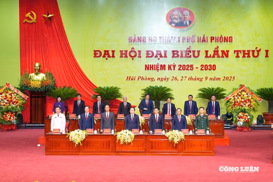 Khai mạc Đại hội Đảng bộ TP Hải Phòng lần thứ I, nhiệm kỳ 2025-2030