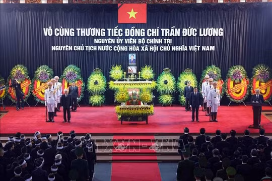 Cử hành trọng thể Lễ truy điệu nguyên Chủ tịch nước Trần Đức Lương