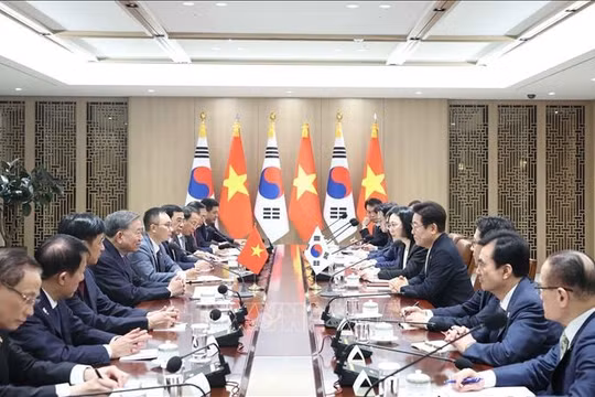 Tổng Bí thư Tô Lâm hội đàm với Tổng thống Hàn Quốc Lee Jae Myung