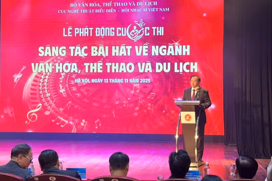Phát động cuộc thi sáng tác bài hát về ngành Văn hóa, Thể thao và Du lịch