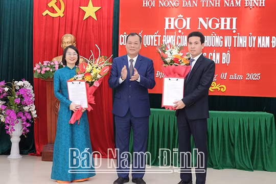 Điều động Bí thư Tỉnh Đoàn giữ chức vụ Chủ tịch Hội Nông dân tỉnh Nam Định