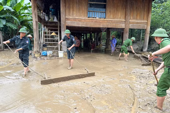 Nghệ An: Công an tỉnh tăng cường lực lượng giúp dân sau bão số 3