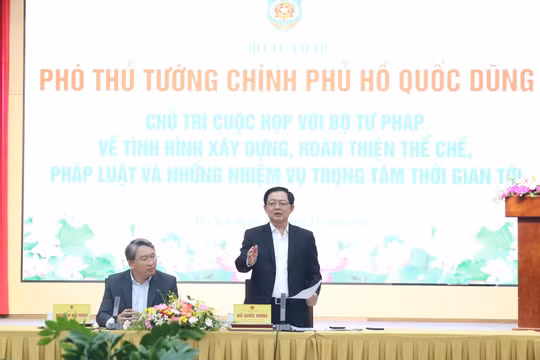 Bộ Tư pháp phải làm tốt, đi đầu trong công tác xây dựng pháp luật
