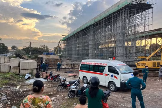 Nạn nhân vụ sập cần cẩu Vành đai 3 TP Hồ Chí Minh qua cơn nguy kịch