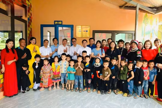 VOV và PVEP khánh thành điểm trường Bản Dâng, huyện Vị Xuyên, tỉnh Hà Giang