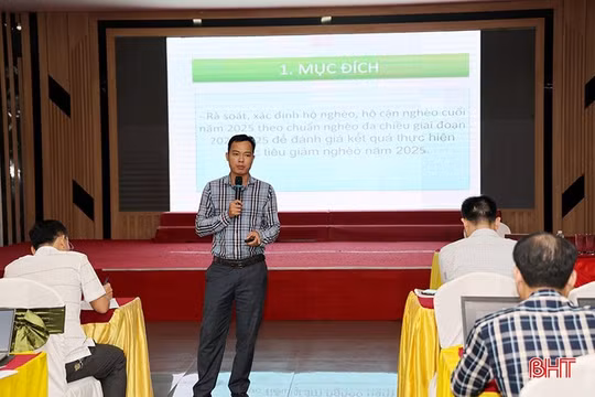 Hà Tĩnh: Hơn 200 cán bộ được tập huấn phương pháp rà soát hộ nghèo, cận nghèo