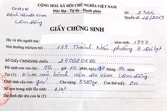 Bộ Y tế cảnh báo thủ đoạn làm giả giấy chứng sinh để mua bán trẻ em