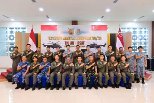 Indonesia và Singapore tiến hành cuộc tập trận không quân chung