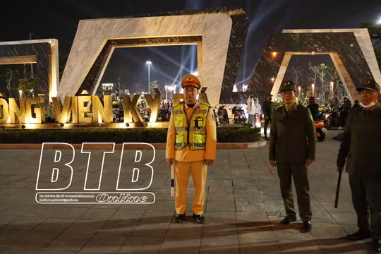 Công an Thái Bình huy động 100% lực lượng bảo đảm an ninh trật tự đêm giao thừa
