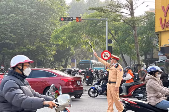 Hà Nội: Phân luồng giao thông phục vụ công tác bảo vệ Đoàn khách quốc tế