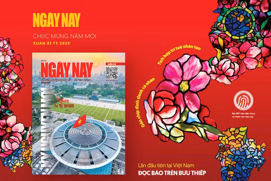 Đọc báo Tết trên bưu thiếp định danh, tích hợp trí tuệ nhân tạo
