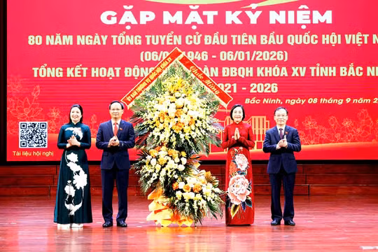 Phó Chủ tịch Quốc hội Nguyễn Thị Thanh dự gặp mặt kỷ niệm 80 năm Ngày Tổng tuyển cử đầu tiên bầu Quốc hội Việt Nam tại Bắc Ninh