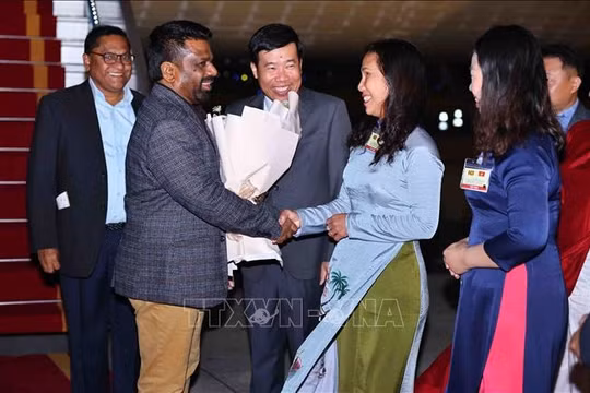 Tổng thống Sri Lanka Anura Kumara Dissanayaka bắt đầu thăm cấp Nhà nước đến Việt Nam