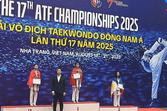 Vận động viên của Lai Châu giành HCV Taekwondo Đông Nam Á 2025