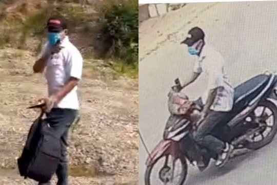 Đặc điểm nhận dạng ban đầu của đối tượng cầm dao cướp ngân hàng tại huyện Chương Mỹ