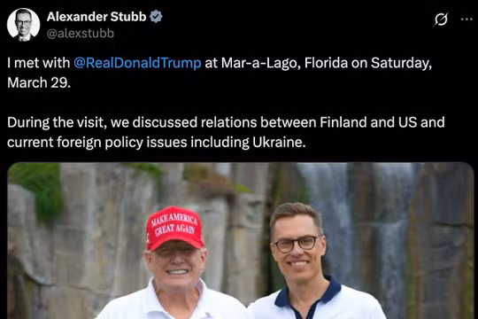 Tổng thống Phần Lan bất ngờ thăm Mỹ, tăng cường quan hệ với ông Trump
