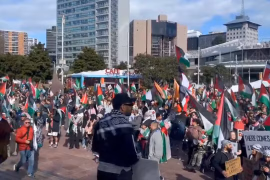 Hàng chục nghìn người biểu tình ủng hộ Palestine tại New Zealand