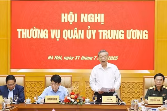 Tổng Bí thư Tô Lâm chủ trì Hội nghị Thường vụ Quân ủy Trung ương