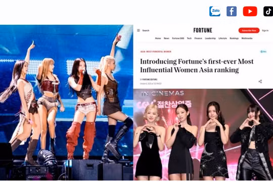 Tạp chí Fortune vinh danh Blackpink là nhóm nữ ảnh hưởng nhất châu Á