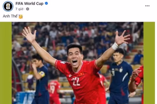 FIFA gửi lời chúc mừng ấn tượng tới tiền đạo Tiến Linh
