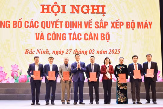 Bắc Ninh bổ nhiệm nhiều Giám đốc và Phó Giám đốc các sở sau sắp xếp