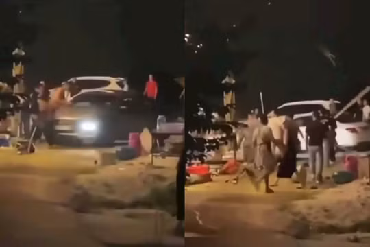 Nghệ An: Xác minh clip nhóm người cầm gậy tấn công ô tô