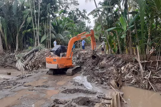 Trà Vinh: 6 nhà thầu cạnh tranh gói thầu 102 tỷ đồng xây dựng đê bao ven sông Tân Dinh ngăn triều cường