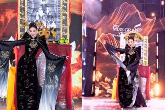 Ban tổ chức Miss Grand Vietnam lên tiếng về tranh cãi đưa bàn thờ gia tiên lên sân khấu