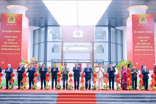 Tổng Bí thư dự Lễ Khánh thành công trình Trụ sở Bộ Công an