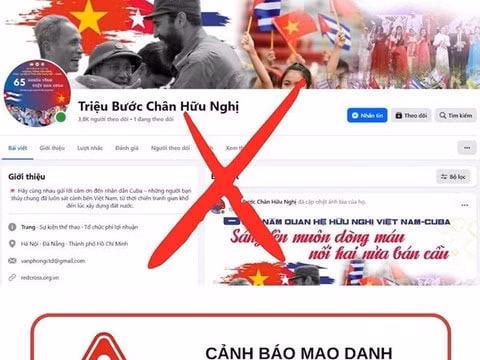 Cảnh báo trang Facebook giả mạo chương trình ủng hộ Cuba