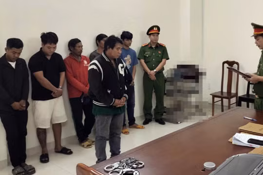 Đào xác lợn dịch tả châu Phi xẻ thịt đem bán, 7 đối tượng bị khởi tố