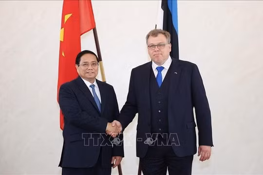 Thủ tướng Phạm Minh Chính hội kiến Chủ tịch Quốc hội Estonia, thúc đẩy hợp tác nghị viện và đổi mới sáng tạo
