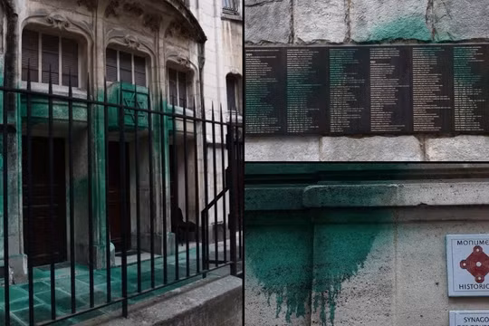 Nhiều cơ sở Do Thái ở Paris bị phun sơn