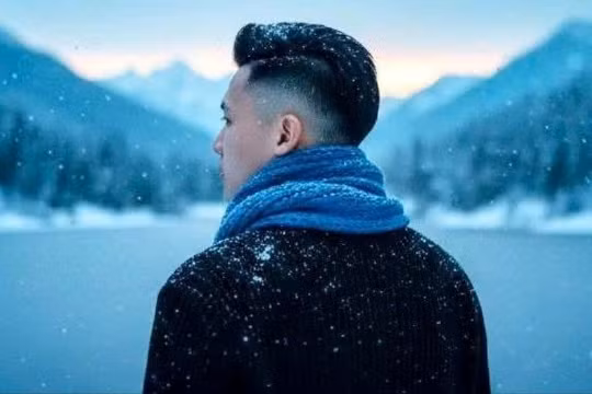 Giới trẻ 'phát sốt' với trào lưu tạo ảnh đứng giữa không gian tuyết trắng bằng AI