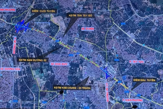 Hà Nội: Công bố phương án xây dựng tuyến đường 32, đoạn từ đường 70 đến Vành đai 4