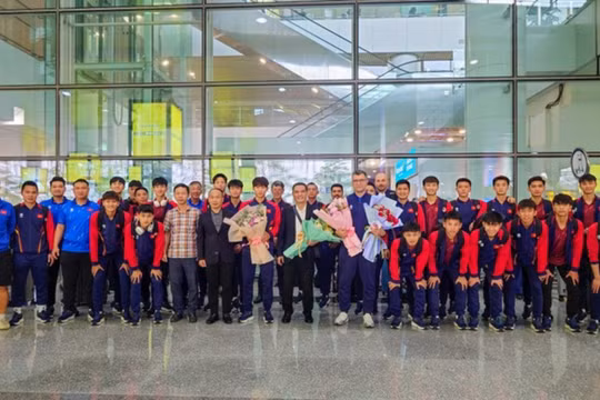 U17 Việt Nam về nước sau hành trình chinh phục VCK U17 châu Á 2025