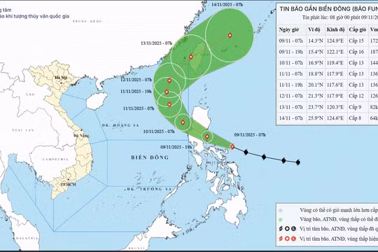 Philippines sơ tán 100.000 người khi Fung-wong mạnh lên thành siêu bão