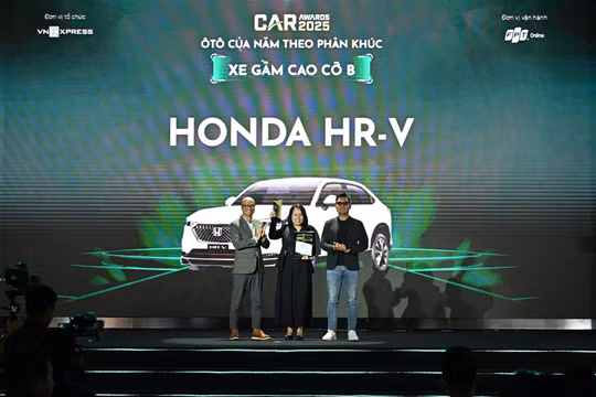 Honda HR-V được vinh danh với giải cao nhất tại Car Awards 2025