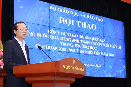 Đến năm 2035, phấn đấu 100% học sinh phổ thông được học chương trình môn Tiếng Anh như ngôn ngữ thứ hai