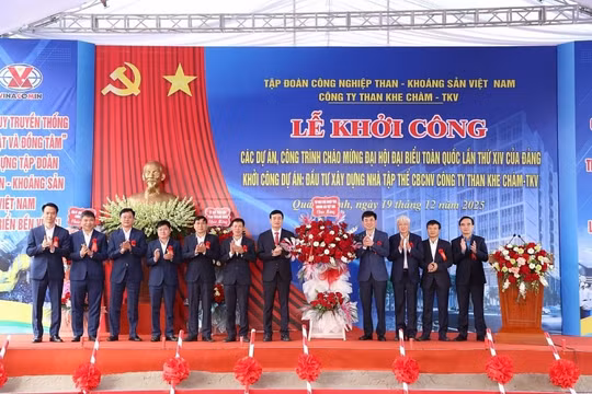 TKV khởi công 2 dự án trọng điểm chào mừng Đại hội Đảng toàn quốc lần thứ XIV