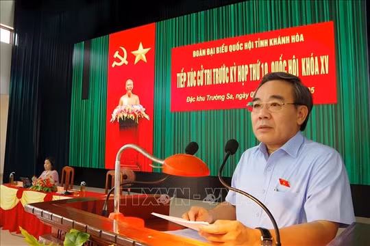 Cử tri mong muốn phát triển đặc khu Trường Sa thành trung tâm kinh tế, văn hóa và xã hội