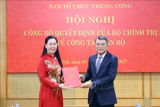 Bộ Chính trị điều động, bổ nhiệm Phó Trưởng Ban Tổ chức Trung ương