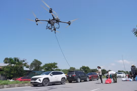 Viettel triển khai drone cứu trợ tại Thái Nguyên trong mưa lũ lịch sử