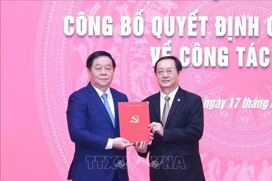 Điều động Bộ trưởng Bộ KH&CN Huỳnh Thành Đạt giữ chức Phó Trưởng Ban Tuyên giáo và Dân vận Trung ương