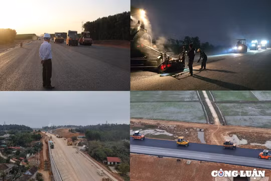 Ngày đêm thi công cao tốc Bắc - Nam để thông xe dịp 30/4 - 1/5