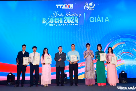 Lễ trao giải Báo chí Thông tấn xã Việt Nam 2024: Ghi nhận nỗ lực bám sát hơi thở cuộc sống