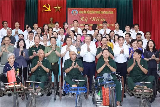 Tổng Bí thư Tô Lâm: Người có công là tài sản quý, là biểu tượng của ý chí, nghị lực Việt Nam