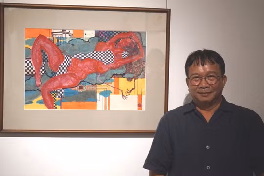 'Men tình' - Hành trình cảm xúc qua màu nước và bột màu của hoạ sĩ Nguyễn Tuấn Cường