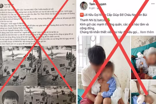 Cảnh giác với thủ đoạn giả mạo thông tin bắt cóc trẻ em để lừa đảo tiền từ thiện