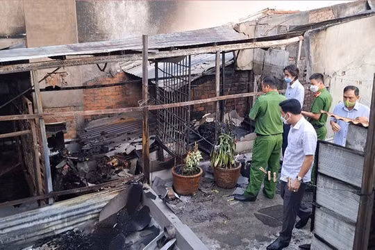Khẩn trương điều tra nguyên nhân vụ cháy làm chết 4 người tại Tiền Giang